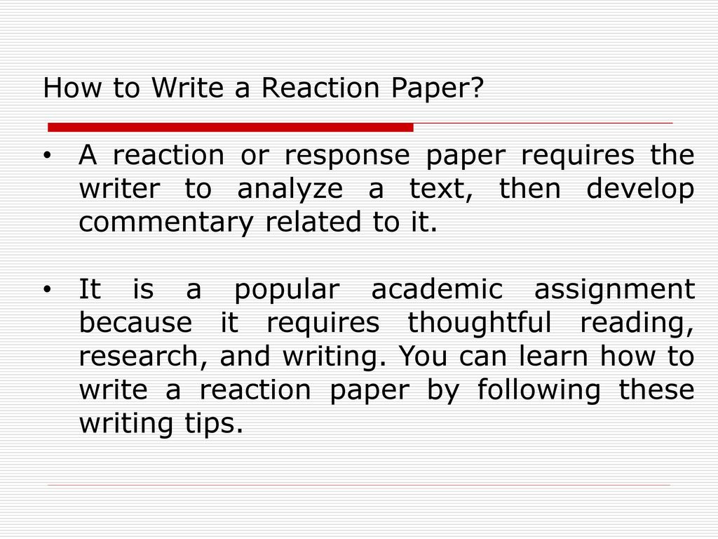 how to write response essay report